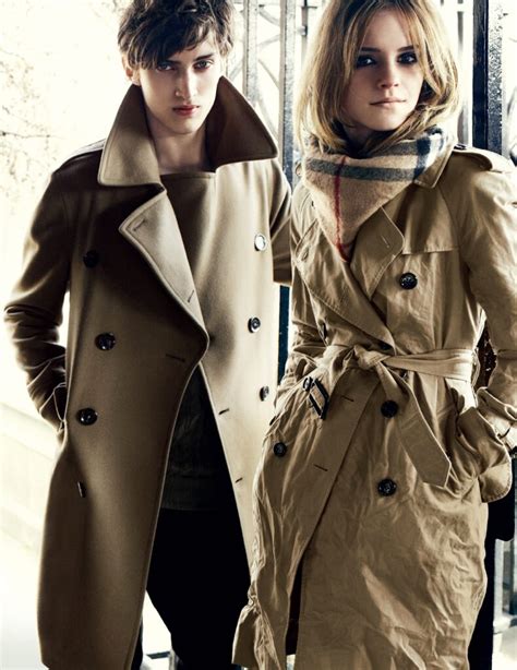 emma watson burberry coat|FIRST LOOK! Emma Watson in new Burberry ad campaign.